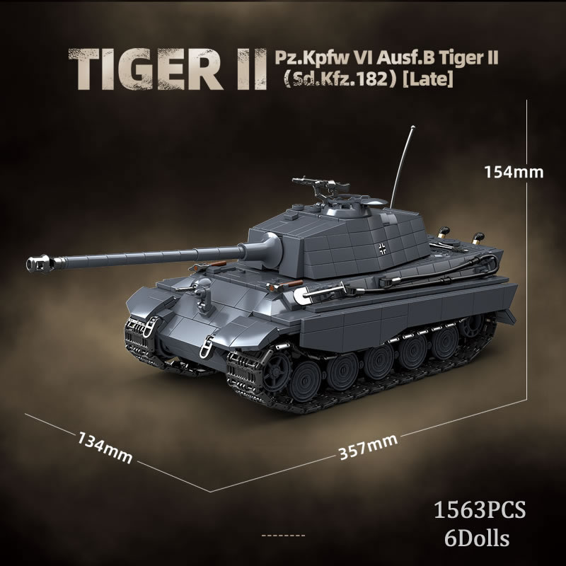 WW2 Military The King Tiger He - đánh giá và giá Lego Compatible Military Tank