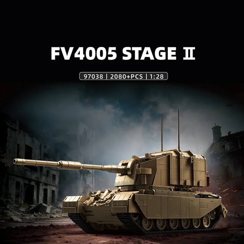 2080pcs British FV4005 Heavy A - đánh giá và giá Lego Compatible Military Tank