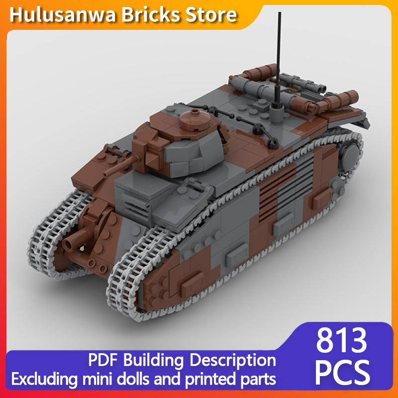 B1 Bis Military Tanks Model MO - đánh giá và giá Lego Compatible Military Tank